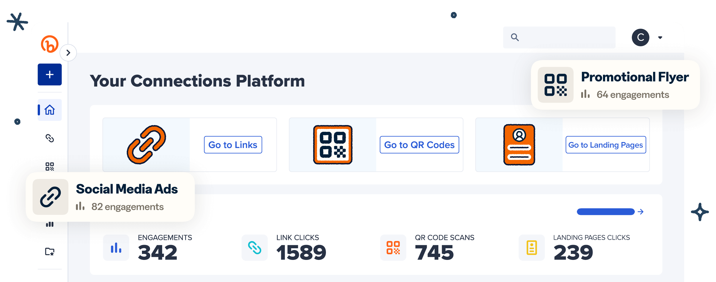 Connections Platform डैशबोर्ड
